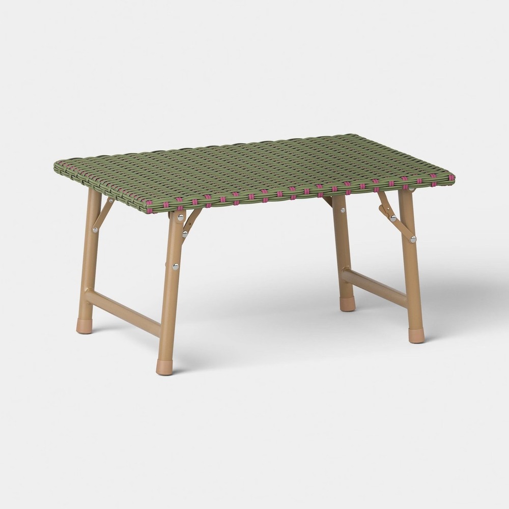 Woven Beach Table Green - Threshold, Target, Patio Coffee Table